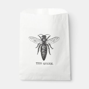 Queen Bee Illustration Classic Drawing Favour Bag