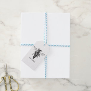 Queen Bee Illustration Classic Drawing Gift Tags