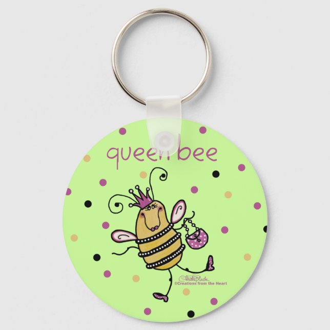 Queen Bee Keychain (Front)