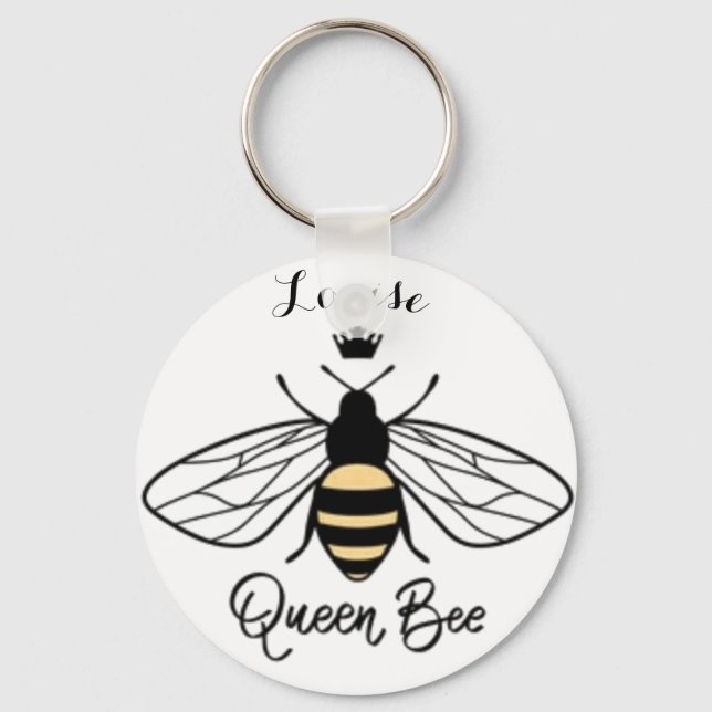 Queen Bee Keyring add your name. All rise   (Front)
