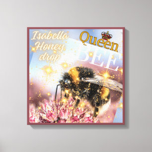 queen bee magazine canvas print