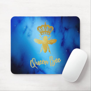 QUEEN BEE modern Mouse Pad Gold & Blue bestseller