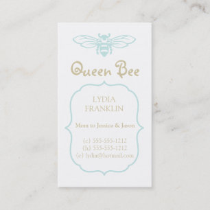 Queen Bee Mommy Calling Card