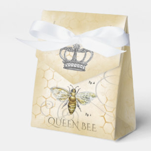 Queen Bee Monogram Thank You Favor Box