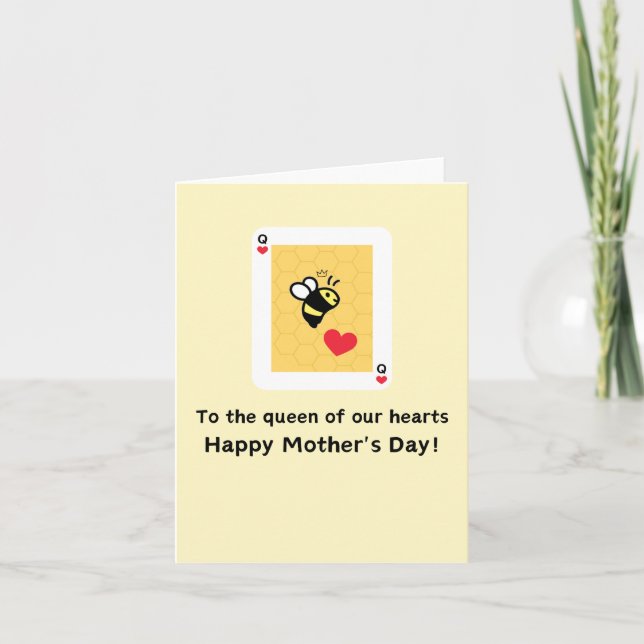 Queen Bee Mother's Day Card (Front)