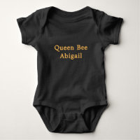 Queen Bee [Name] Black and Yellow