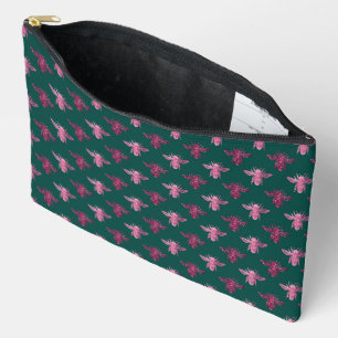Queen Bee Pattern Accessory Pouch