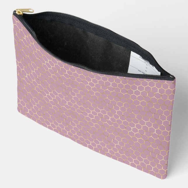 Queen Bee Pattern  Accessory Pouch (Open)