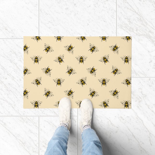 Queen Bee Pattern Doormat (Indoor)