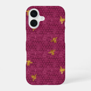 Queen Bee Pattern  iPhone 16 Case