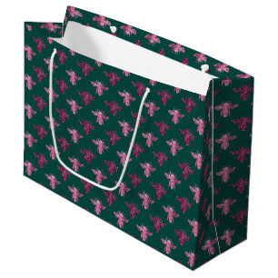 Queen Bee Pattern  Large Gift Bag