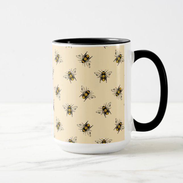 Queen Bee Pattern Mug (Right)