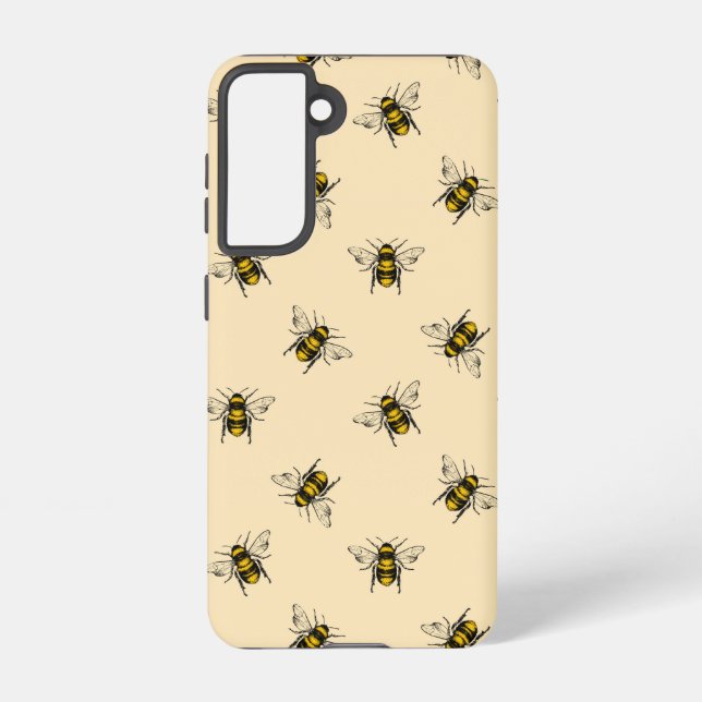 Queen Bee Pattern Samsung Galaxy S21 Case (Back)