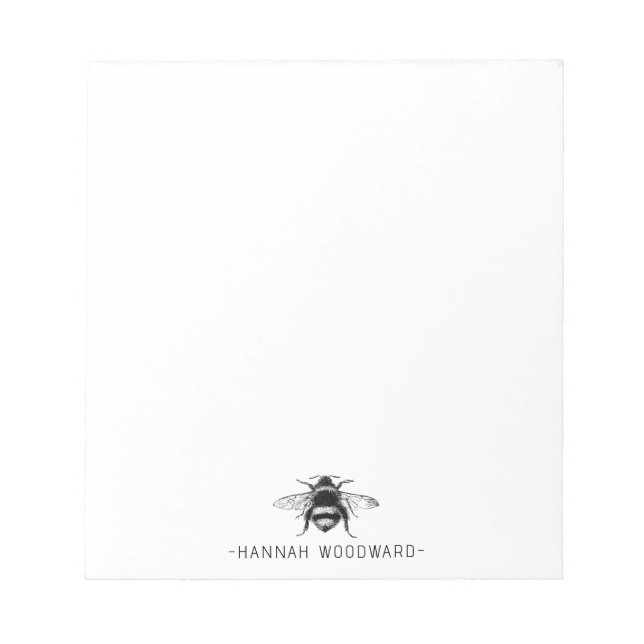 Queen Bee Personalized  Notepad (Front)