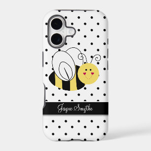 Queen Bee Polka Dot Personalized Case