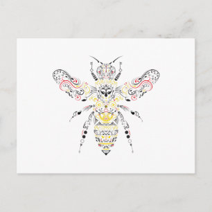 queen bee postcard