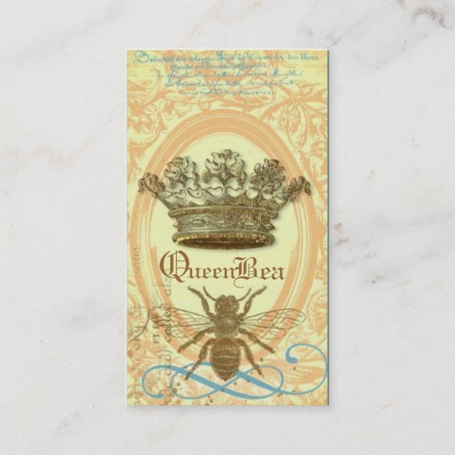 Queen Bee Royal Crown Business Card (Front)