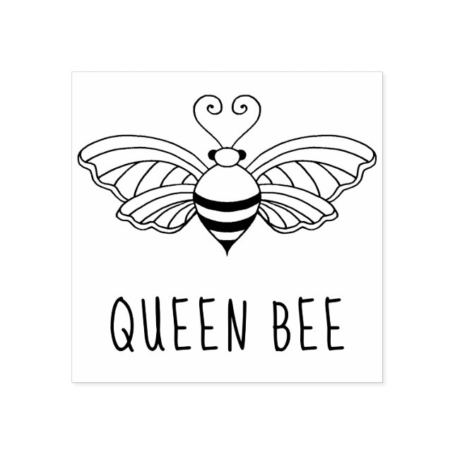Queen Bee Rubber Stamp (Imprint)