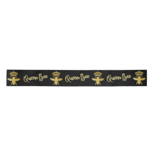 QUEEN BEE SATIN RIBBON BLACK