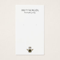 Queen Bee Typography Earring Jewellery Display Car