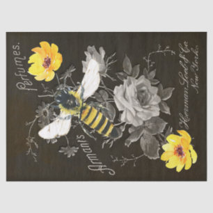 Queen Bee Vintage Ephemera Perfume Ad Tissue Paper