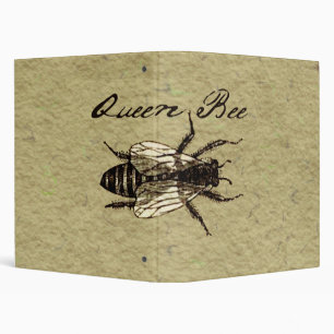 Queen Bee Wildlife Bug Insect Binder