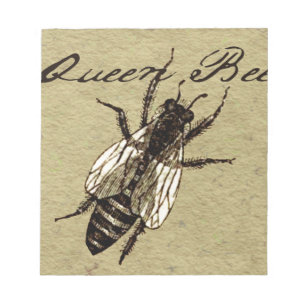 Queen Bee Wildlife Bug Insect Notepad