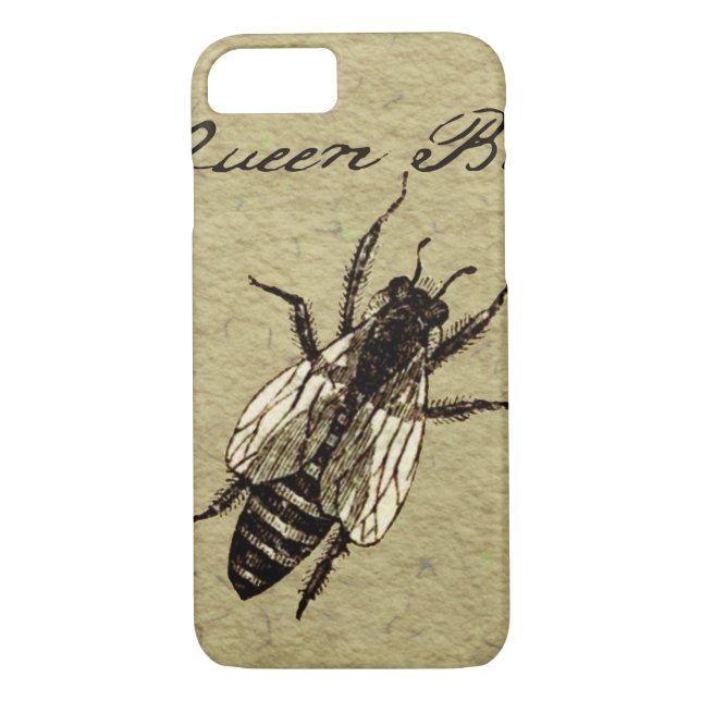 Queen Bee Wildlife Flying Bug Insect Case-Mate iPhone Case (Back)