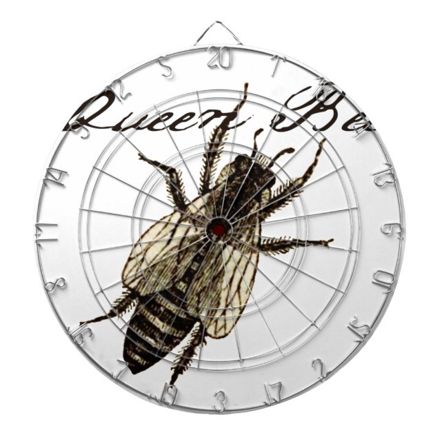 Queen Bee Wildlife Flying Bug Insect Dartboard (Front)