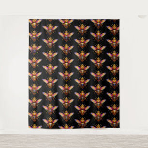 Queen Bee With Crown Tapestry