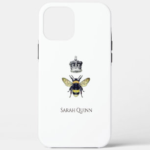 Queen Bee With Her Crown Artistic Illustration Cas iPhone 12 Pro Max Case