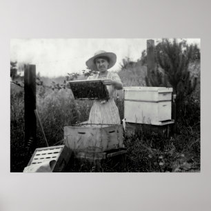 QUEEN BEEKEEPER 19th century Poster