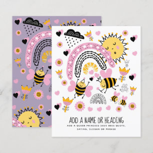 Queen BEES Cute BFF, Baby Girl, Girly Gifts Pink