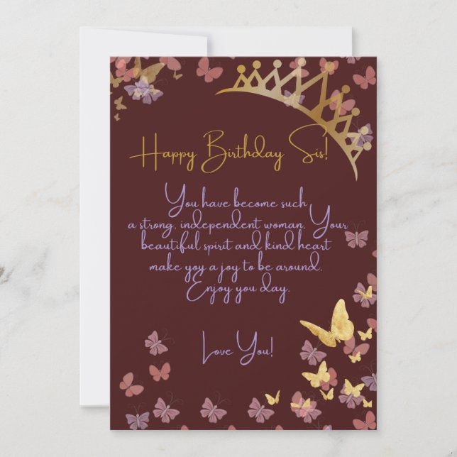 Queen Birthday Card (Front)