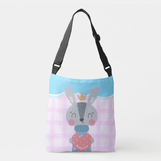 Queen Bunny Crossbody Bags (Front)