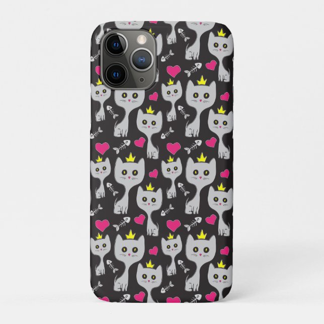 Queen Cat Pattern Case-Mate iPhone Case (Back)