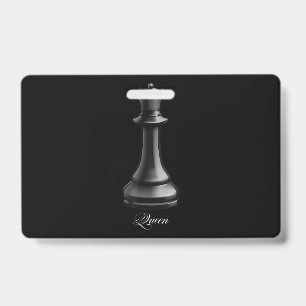 Queen Chess Piece Halloween Costume Chess Lover Badge