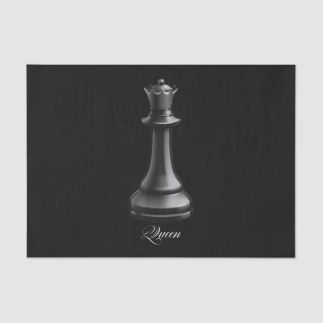 Queen Chess Piece Halloween Costume Chess Lover Tissue Paper (Front)
