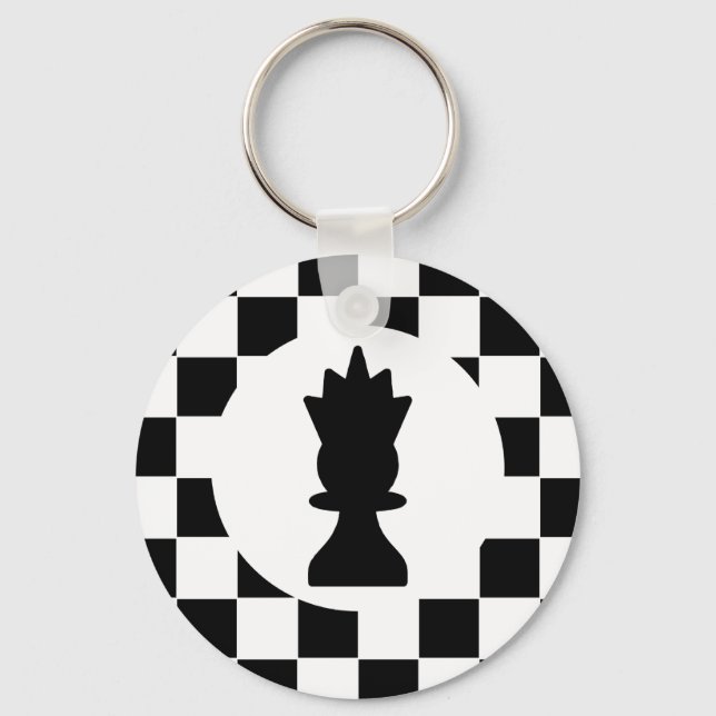 Queen Chess Piece - Keychain - Chess Party Favors (Front)