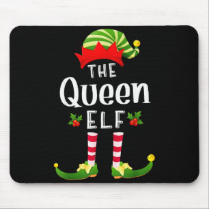 Queen Christmas Elf Matching Pajama X-mas Party  Mouse Pad