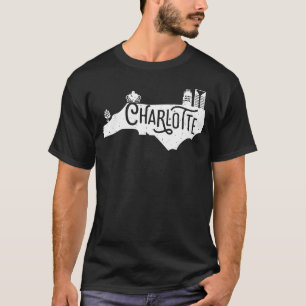Queen City 704 Shop Charlotte North Carolina State T-Shirt