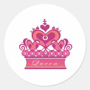 Queen Classic Round Sticker