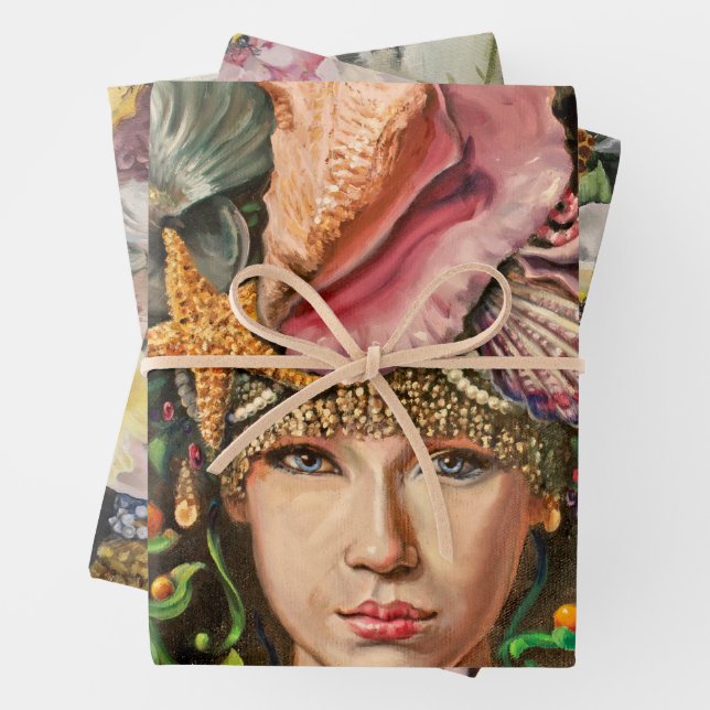 Queen Collection Wrapping Set Paper Sheet (In situ)