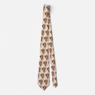 Queen Conch Shell Seashell, Vintage Marine Life Tie