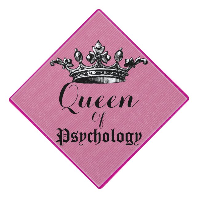 Queen Crown College Major Graduation Cap (Front)