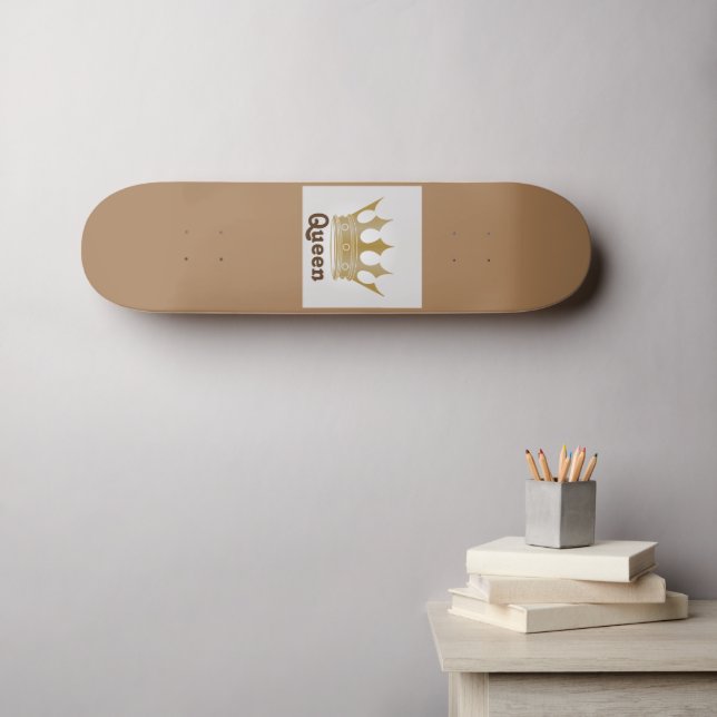 Queen /Crown Design Skateboard (Wall Art (Horz))