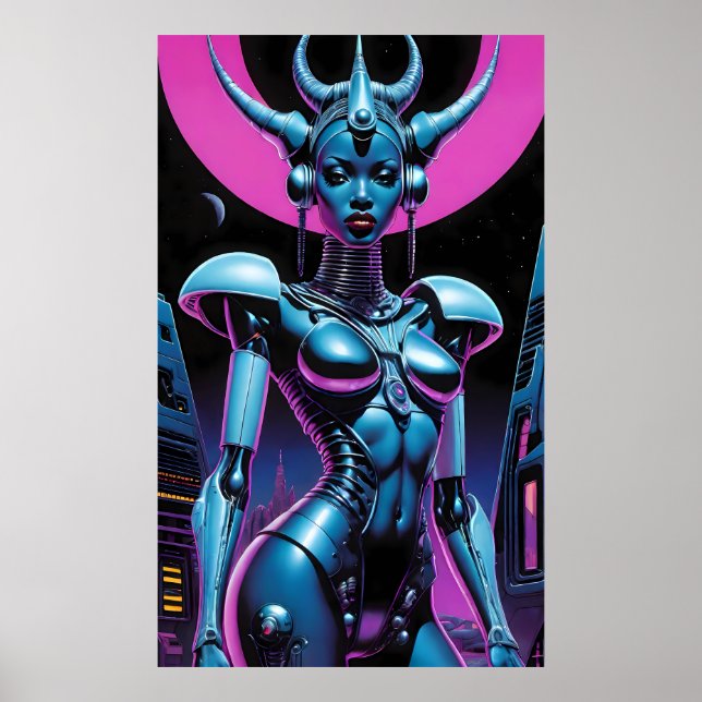 Queen Deliciosa Ken Gauge Afrofuturism Poster (Front)