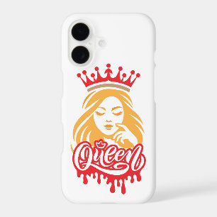 Queen Design – Typographie élégante de couronne ro