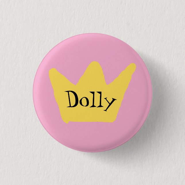 Queen Dolly 1 Inch Round Button (Front)