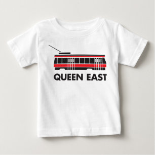 Queen East (Toronto) Streetcar Baby T-Shirt